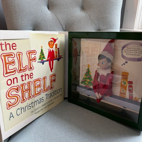 Elf on The Shelf A Christmas Tradition Blue-Eyed Boy Scout Elf & StoryBook - Picture 4 of 7